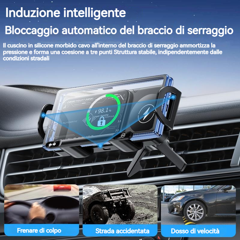 Caricabatterie wireless per auto veloce con rotazione a 360° per la serie Z Fold