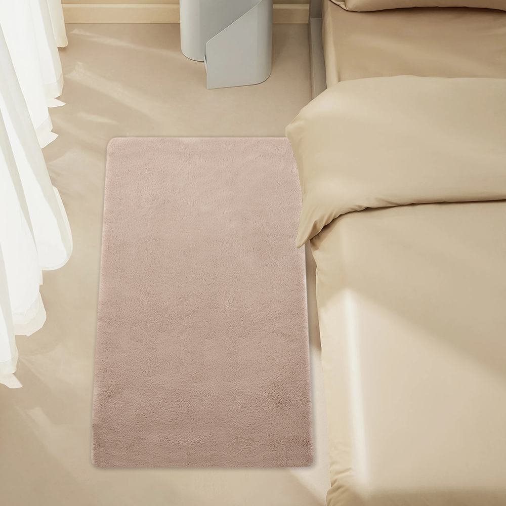 Carpet Rectangular Rug for Bedroom Living Room Brown Gray