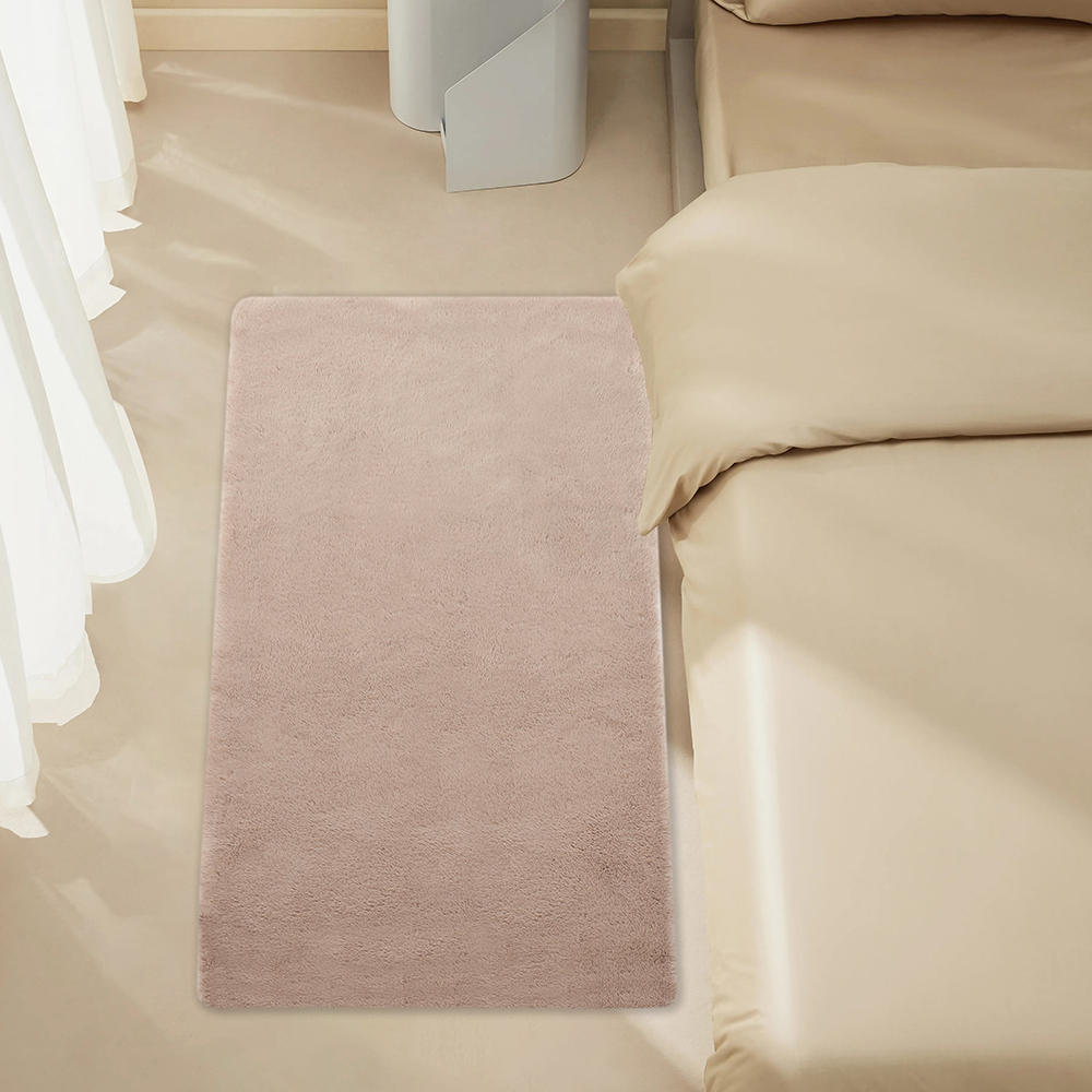 Carpet Rectangular Rug for Bedroom Living Room Brown Gray