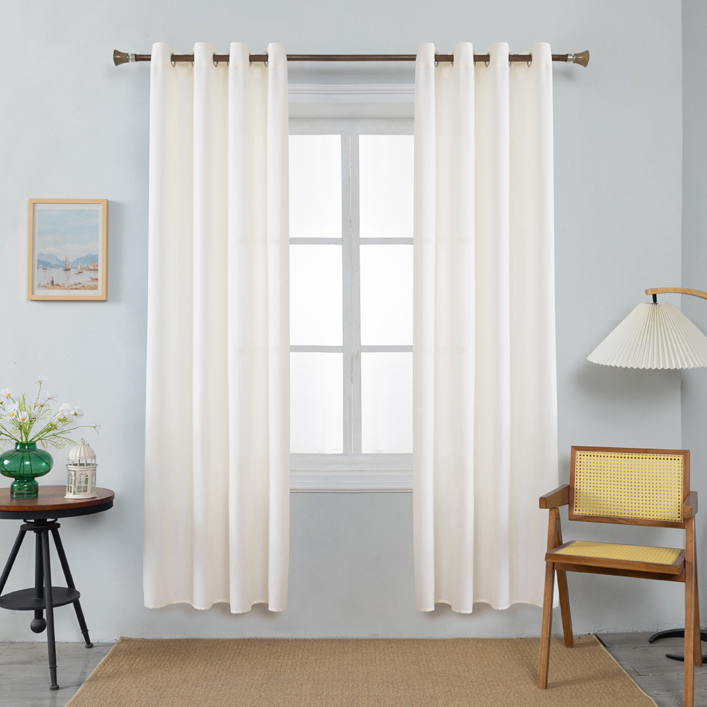 Fine Cotton and Linen Curtains Livingroom Pearl