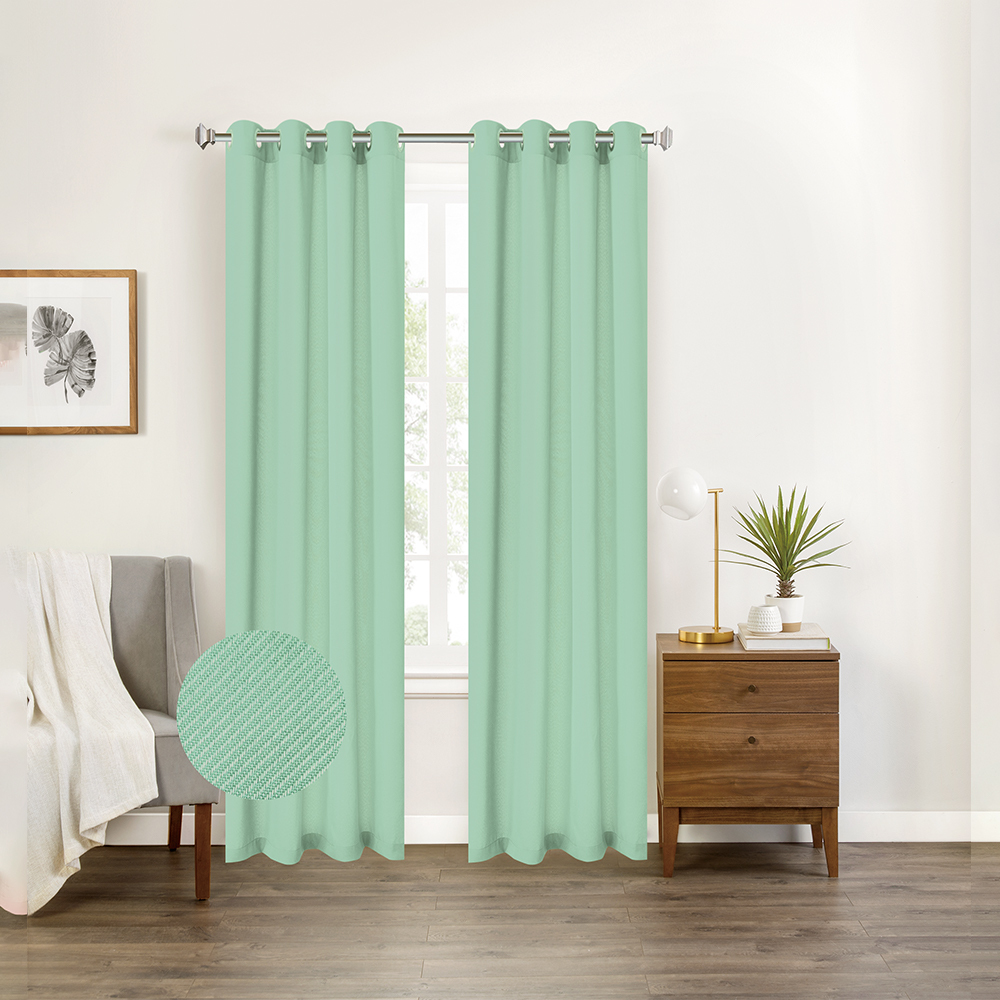 Twill Curtain Livingroom Mint Green