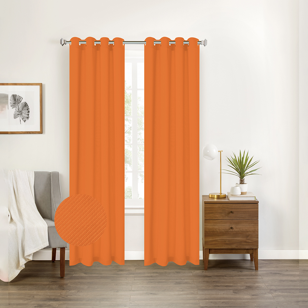 Twill Curtain Livingroom Orange