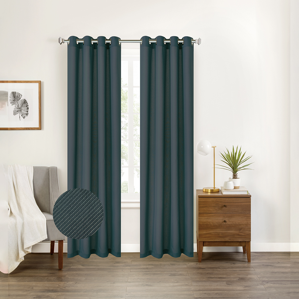 Twill Curtain Livingroom Gray