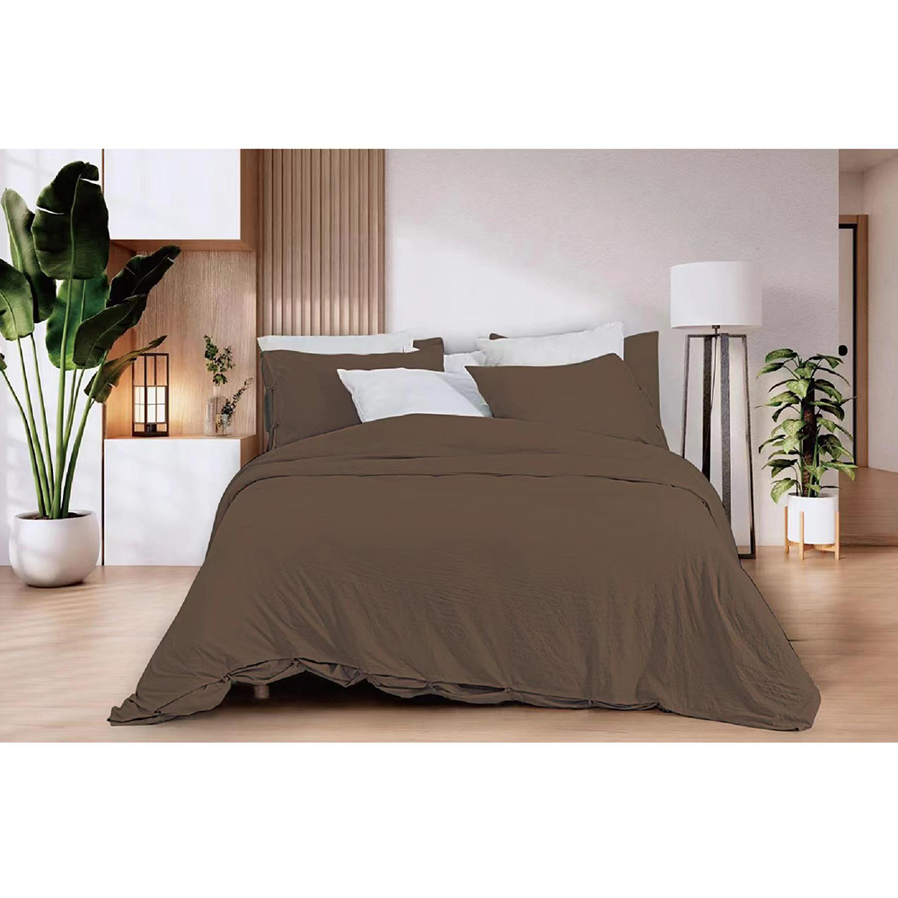 Twin Quilt Bedroom Light Brown