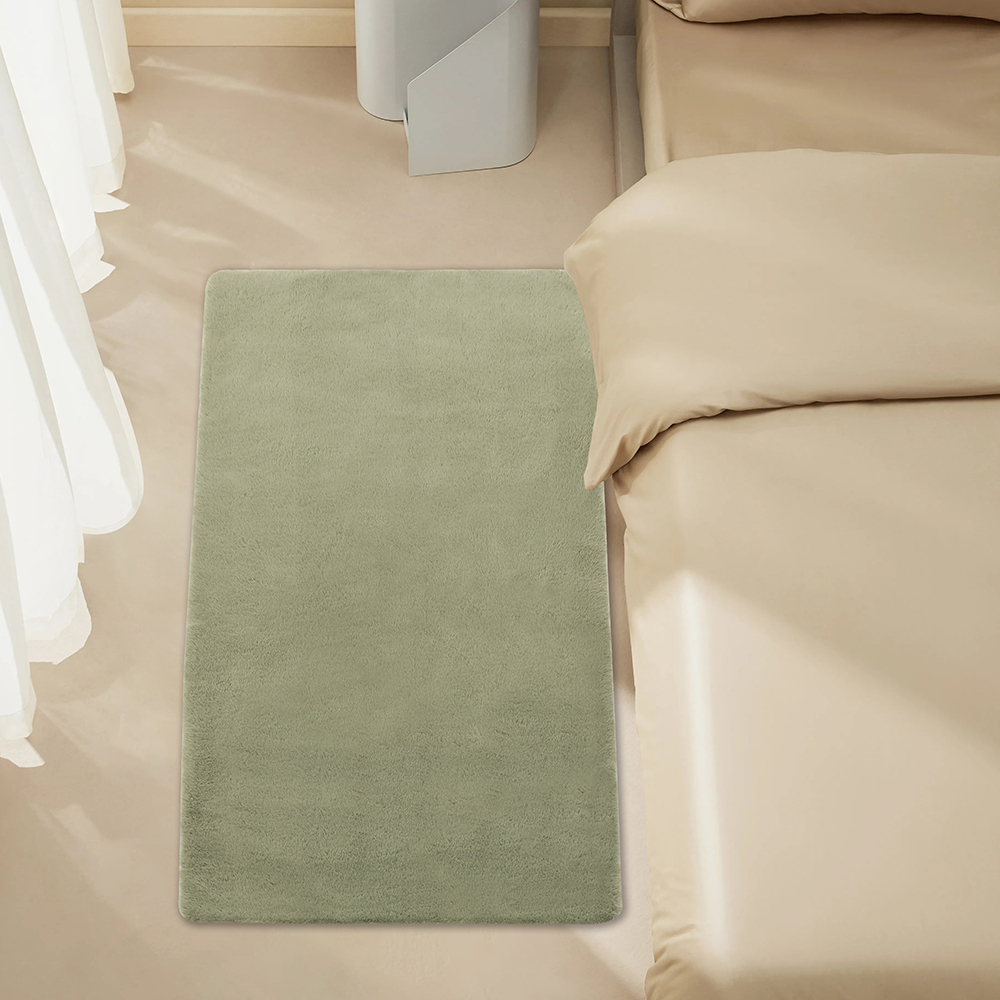 Carpet Rectangular Rug for Bedroom Living Room Mint Green 
