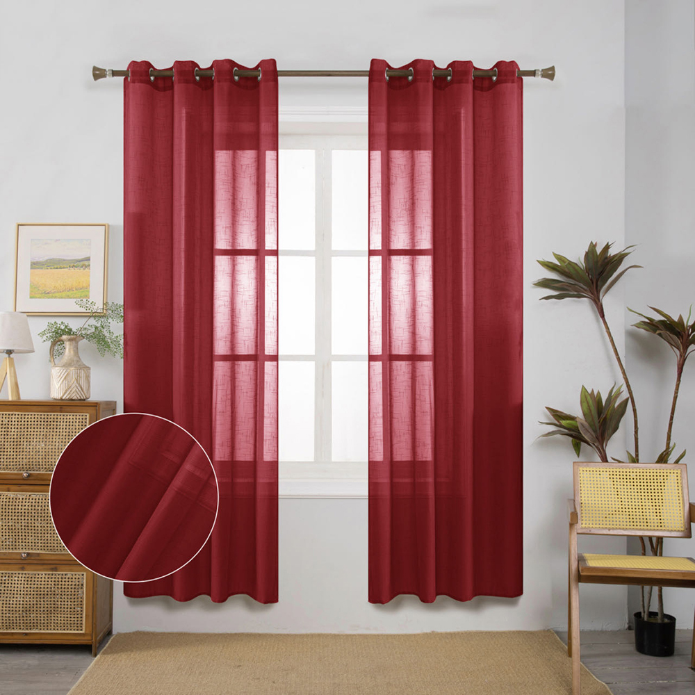 Linen Curtains Livingroom Ochre