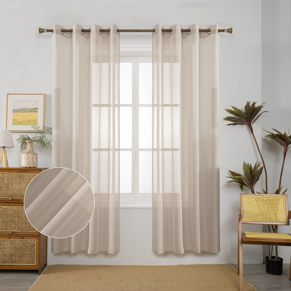 Linen Curtains Livingroom White