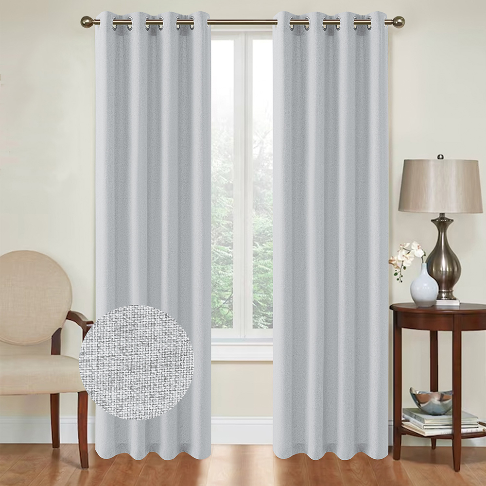 Polyester Curtain Blue Gray