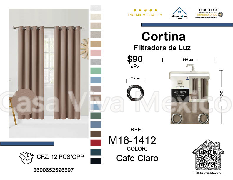 Light Filtering Curtains Red Gray140*240 cm 