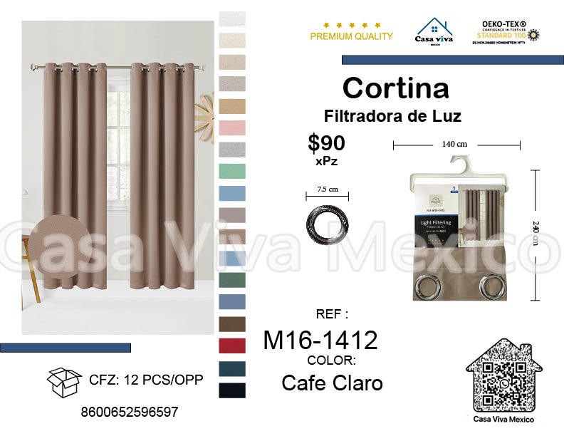 Light Filtering Curtains Red Gray140*240 cm 