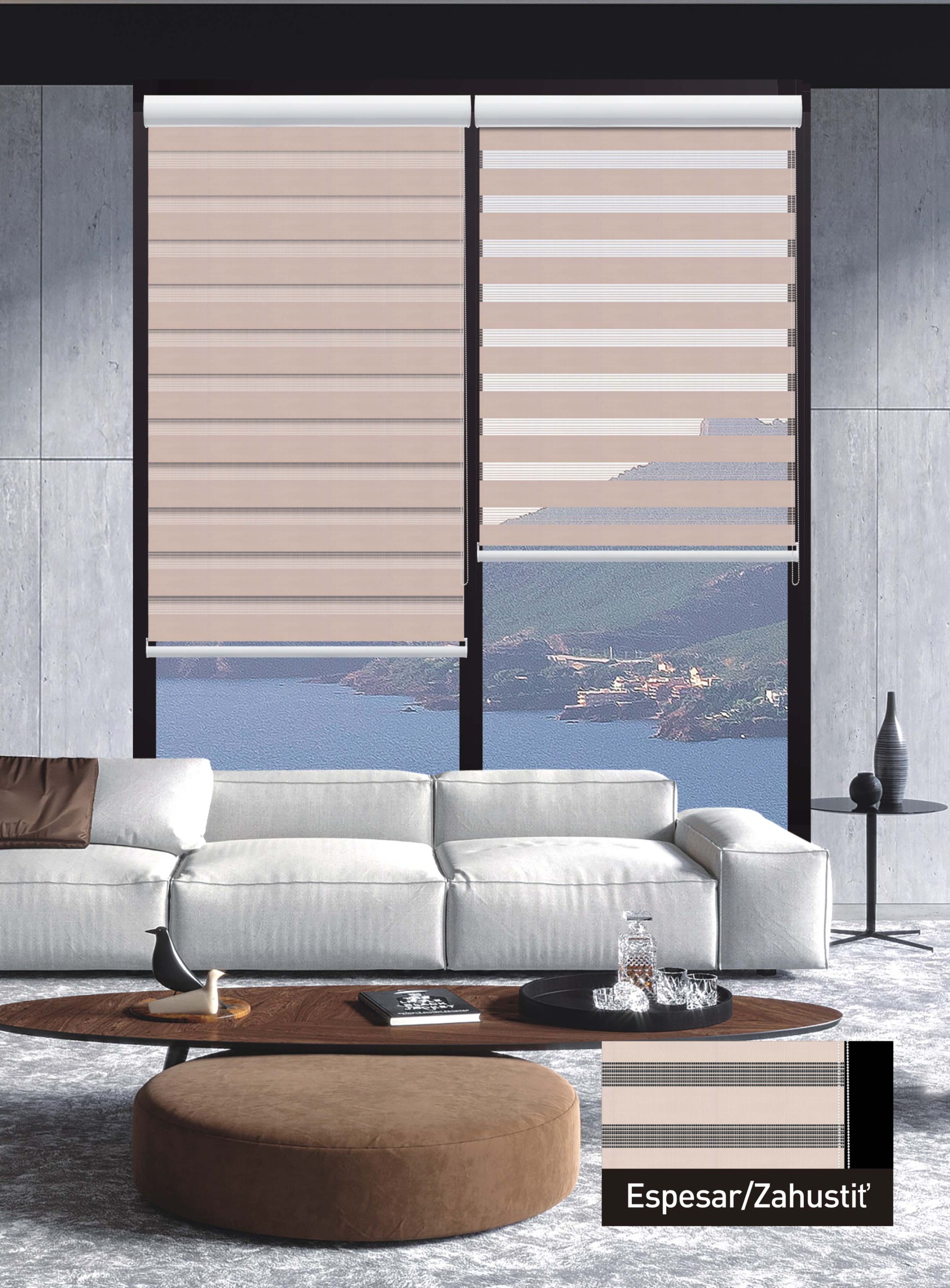 Double Layer Laminated Curtain Pink 80*200 cm PF05-6034