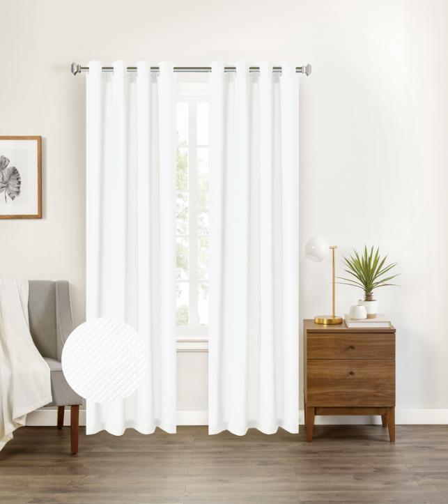 Twill Curtain Livingroom White