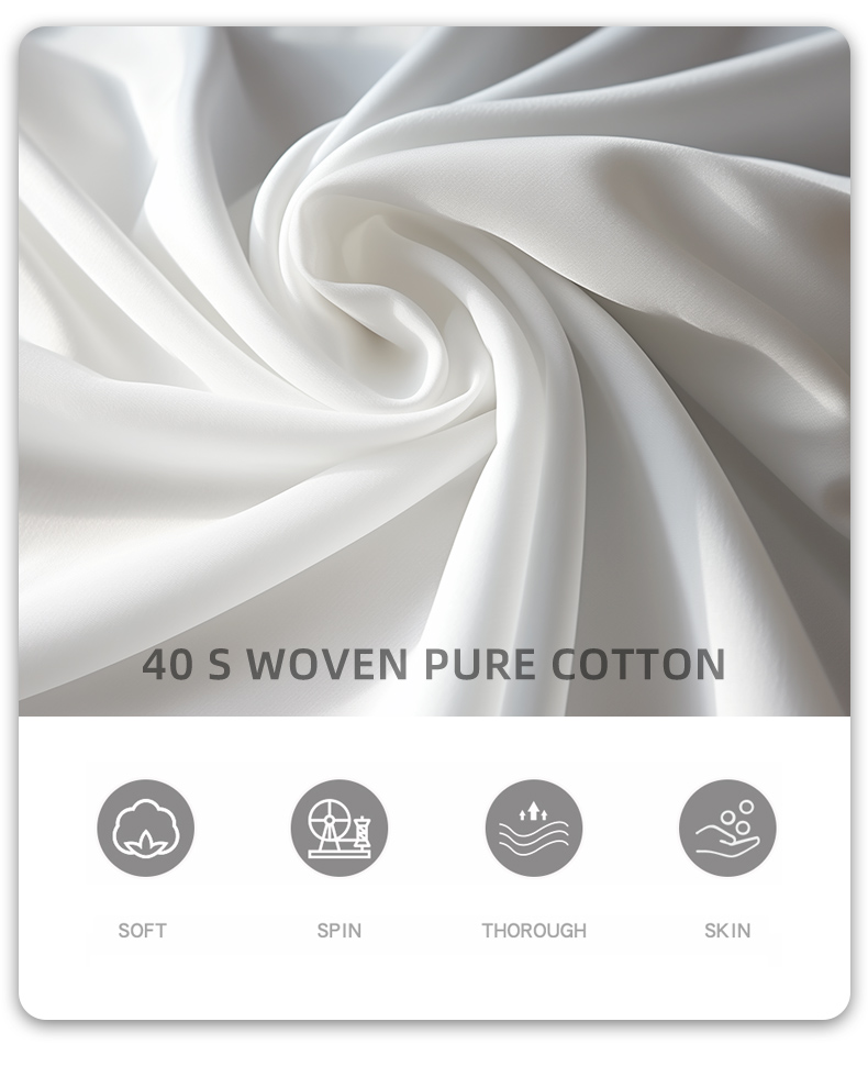 100% Cotton Men's White Ocean Style Short Sleeve Shirt