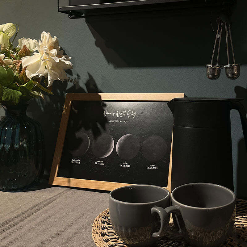 Personalized Moon Phase Print with your Birth Moon | Unique Mother's Day Gift 2024