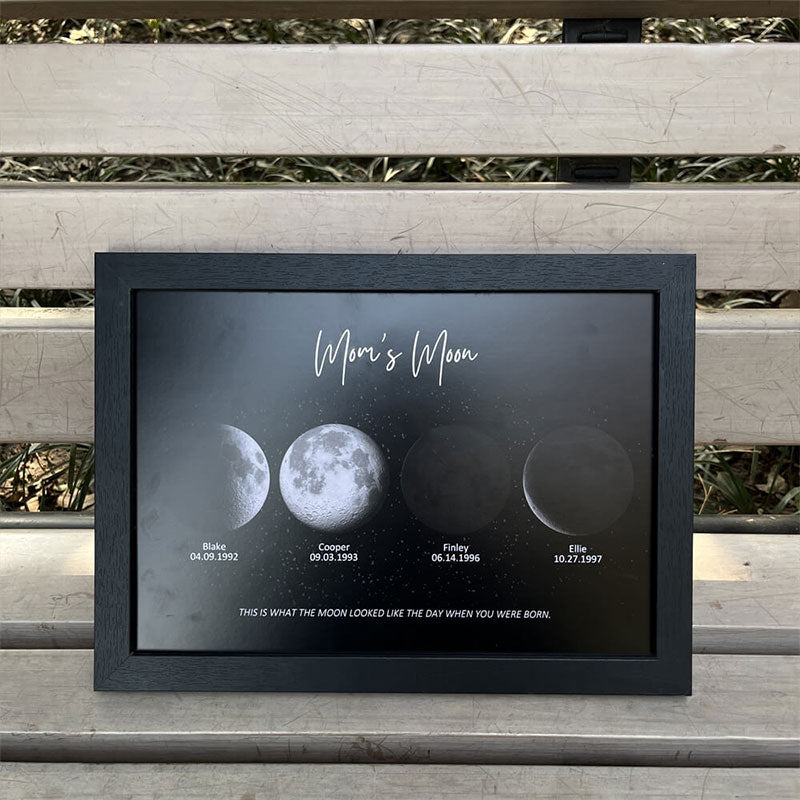 Personalized Moon Phase Print with your Birth Moon | Unique Mother's Day Gift 2024