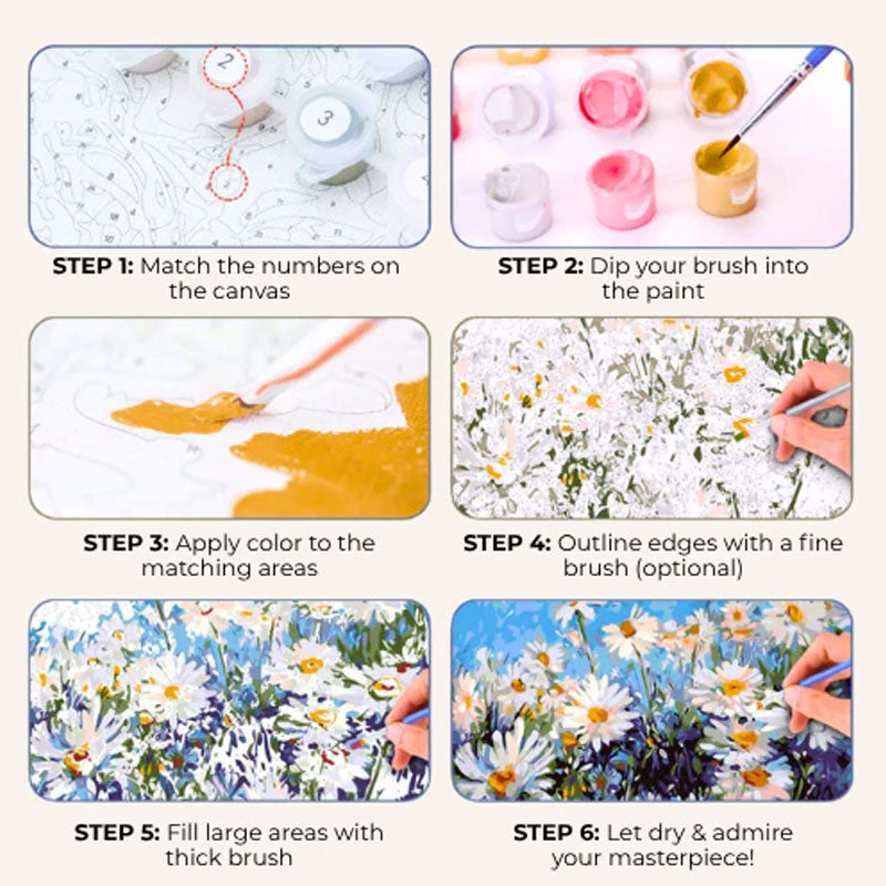 Customized Personalized Photo Oil Painting DIY Kit | Handmade Painting Gift Kit