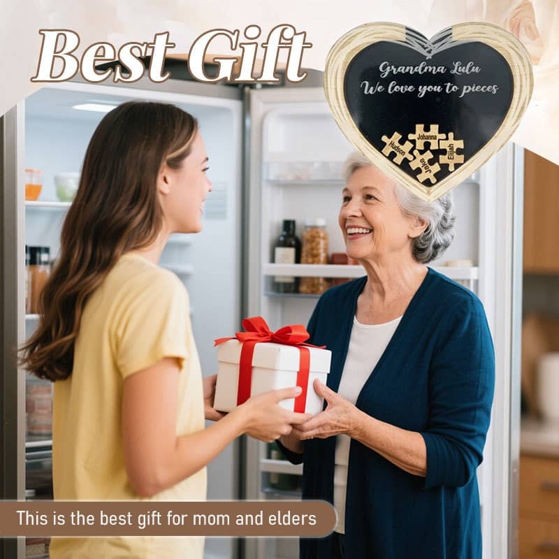 Personalized Heart Name Puzzle Fridge Stickers