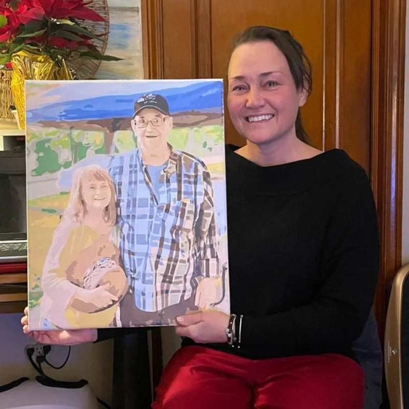 Customized Personalized Photo Oil Painting DIY Kit | Handmade Painting