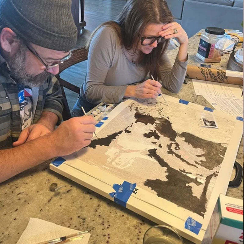 Customized Personalized Photo Oil Painting DIY Kit | Handmade Painting Gift Kit