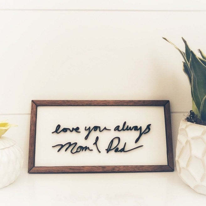 Custom Handwriting Sign