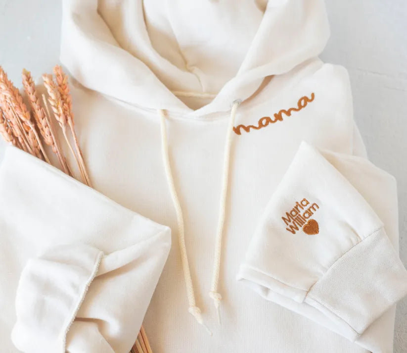 Customized Mom Embroidered Sweatshirt