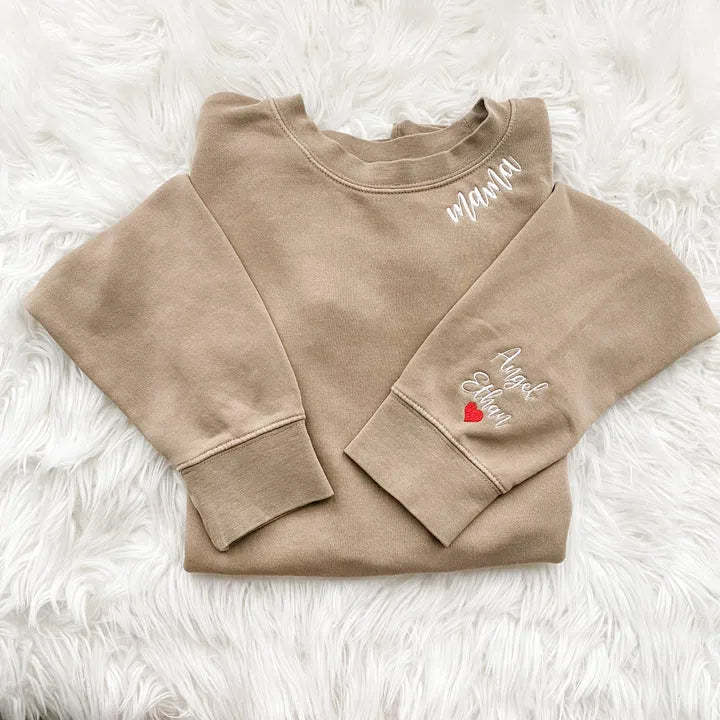 Customized Mom Embroidered Sweatshirt