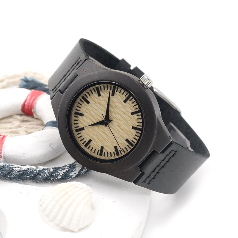 DAUGHTER MOM - ENJOY THE RIDE 2 - DARK BROWN WOOD WATCH