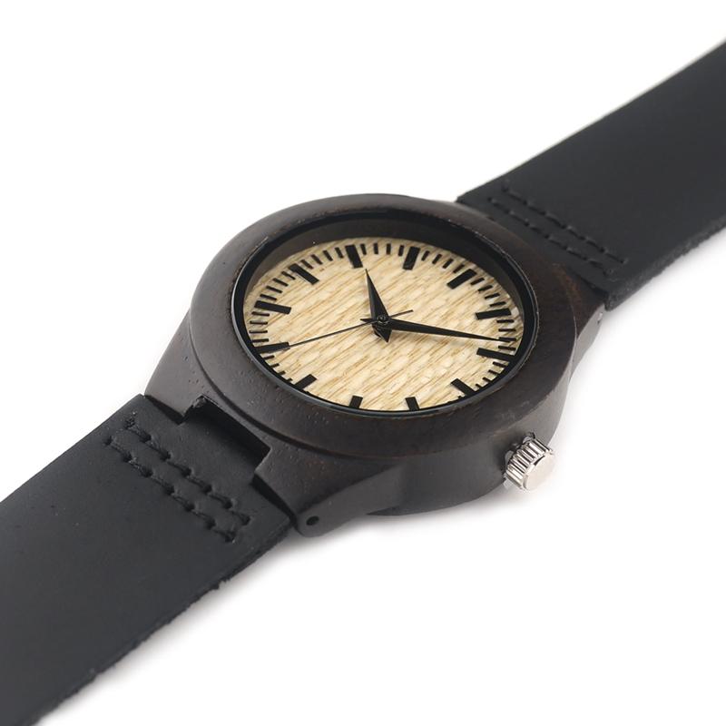 DAUGHTER MOM - ENJOY THE RIDE 2 - DARK BROWN WOOD WATCH