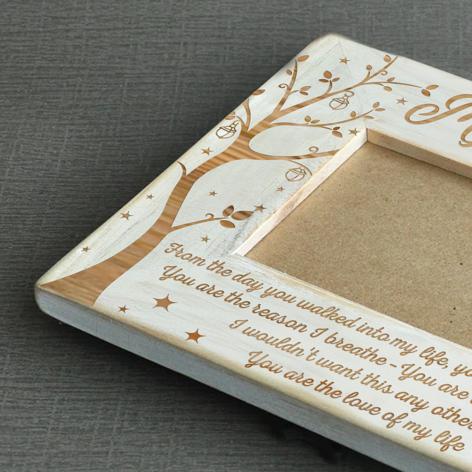 MY WOMAN - LOVE OF MY LIFE - WOOD FRAME-A Loves Gift