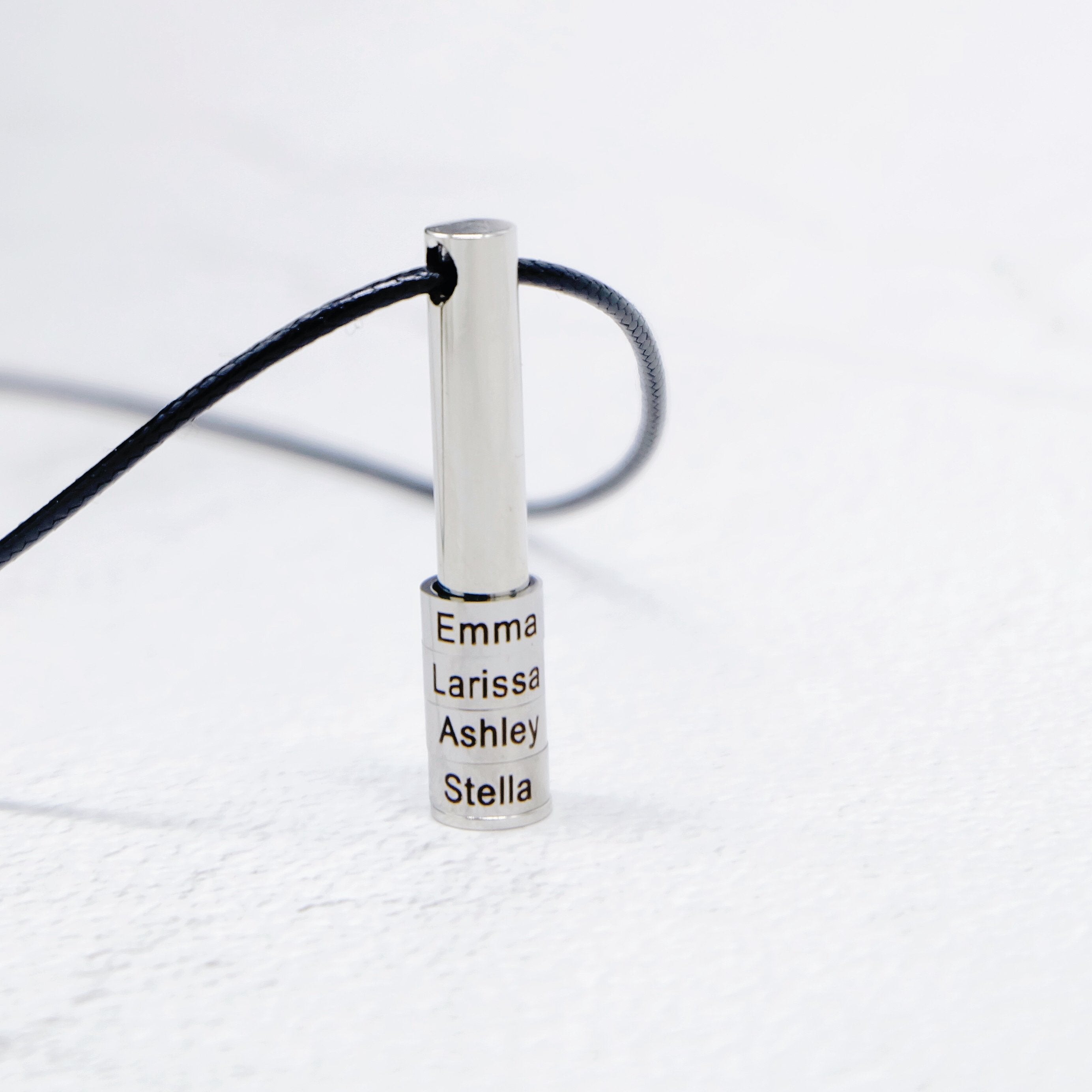 Engraved Family Name Bar Necklace For Men-A Loves Gift