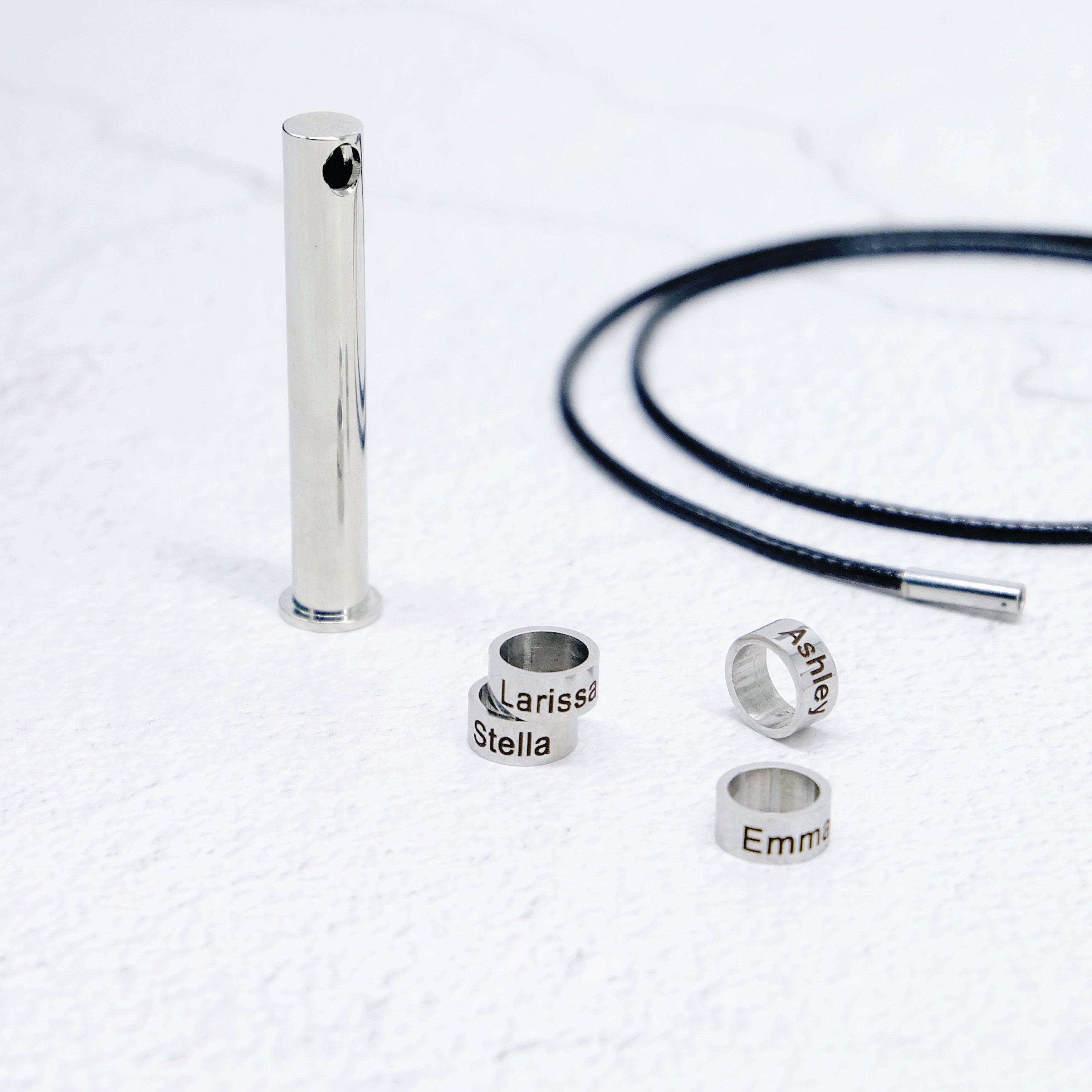 Engraved Family Name Bar Necklace For Men-A Loves Gift