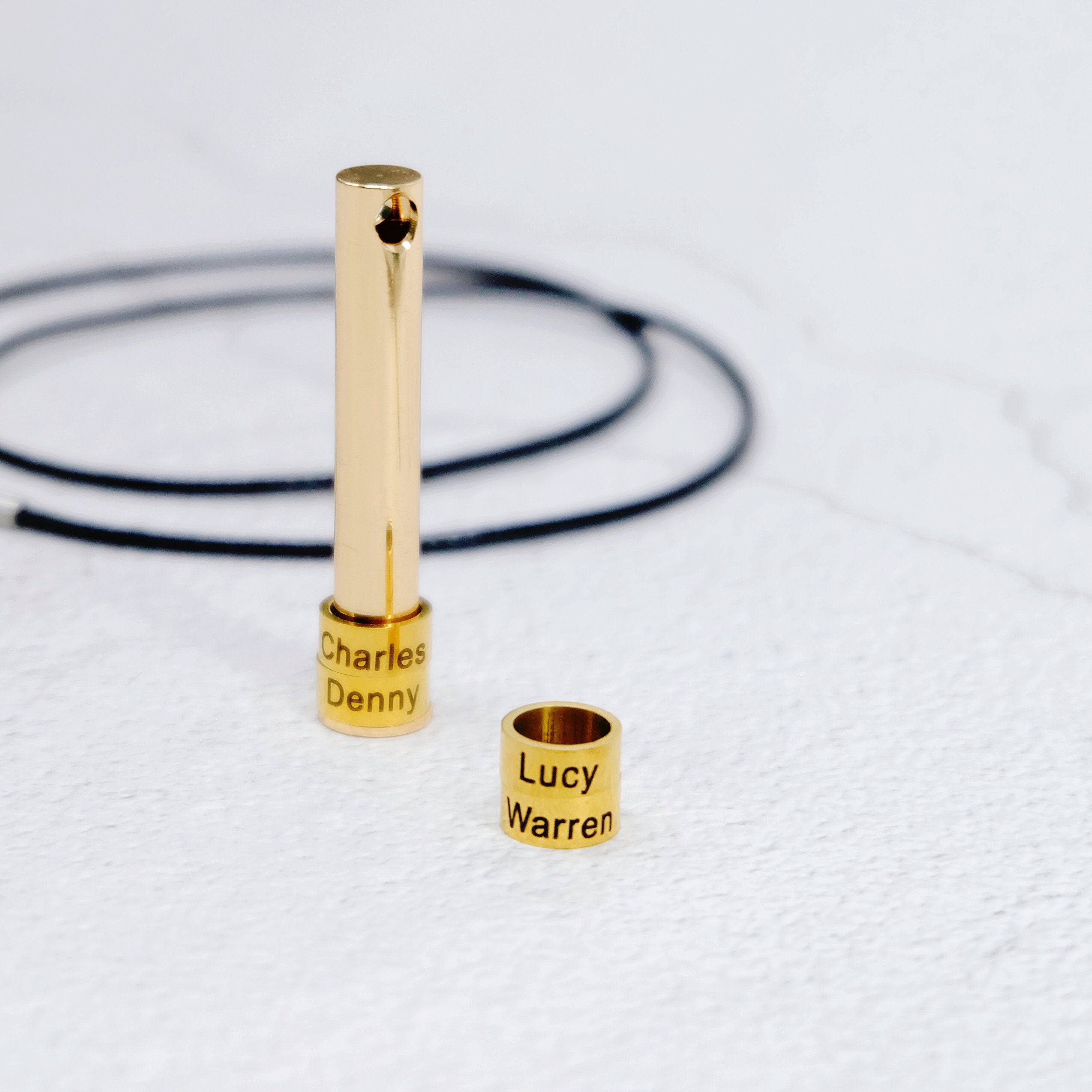 Engraved Family Name Bar Necklace For Men-A Loves Gift