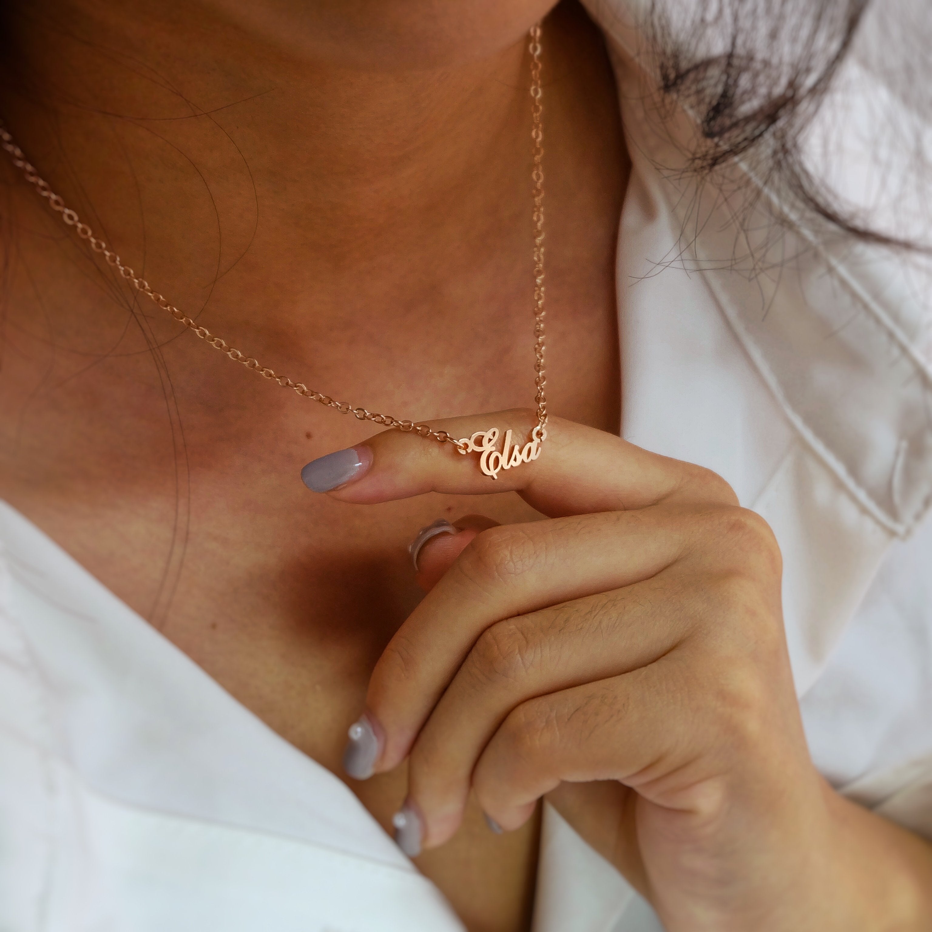 Personalized Classic Name Necklace-A Loves Gift