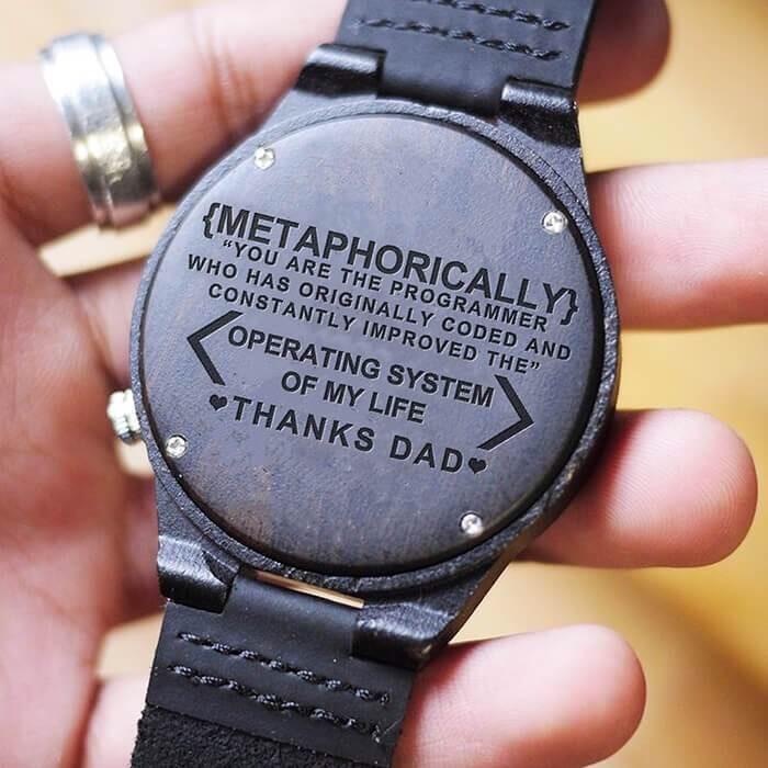 Engraved Wooden Watch For Dad - Great Gifts For Father-A Loves Gift