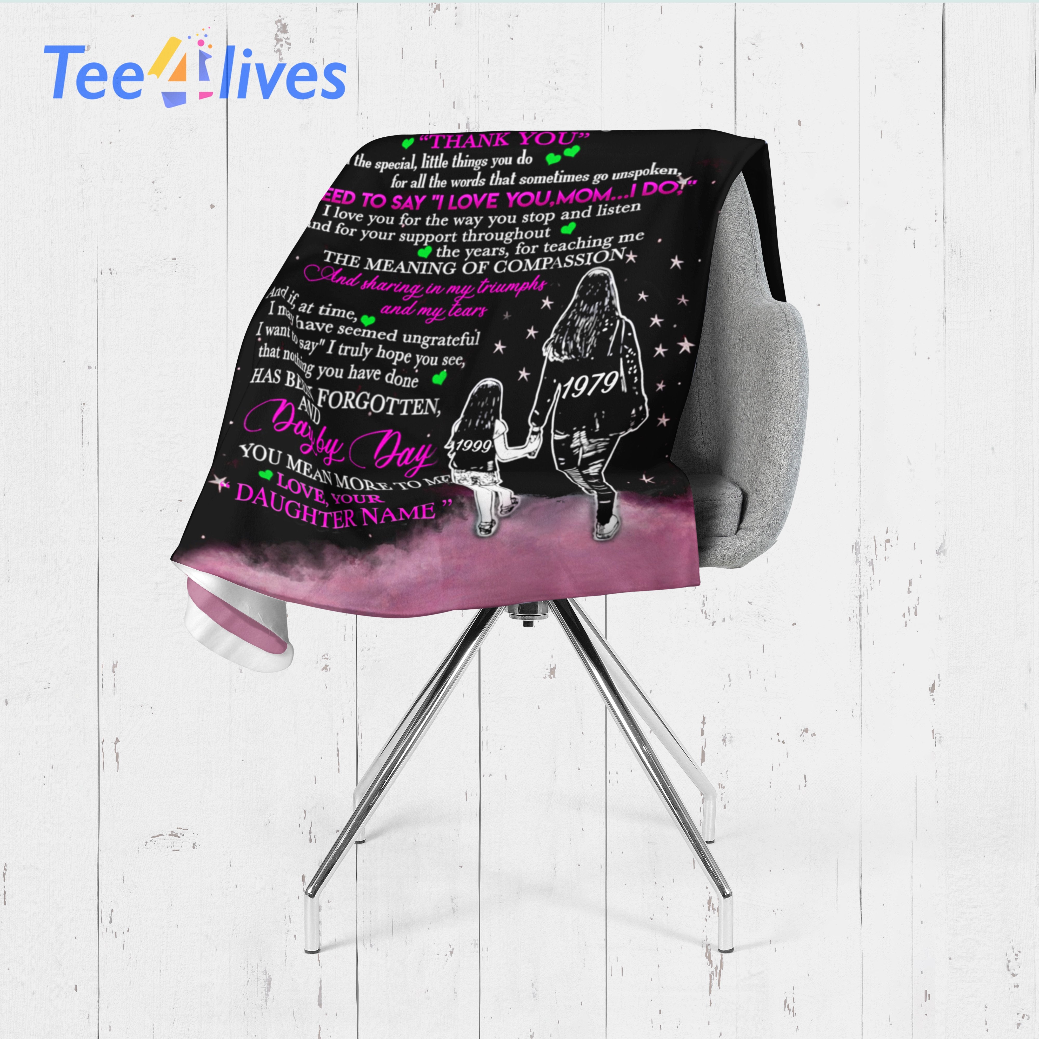 Custom Blanket To My Mom Personalized Blanket - Gift For Mom - Fleece Blanket-A Loves Gift