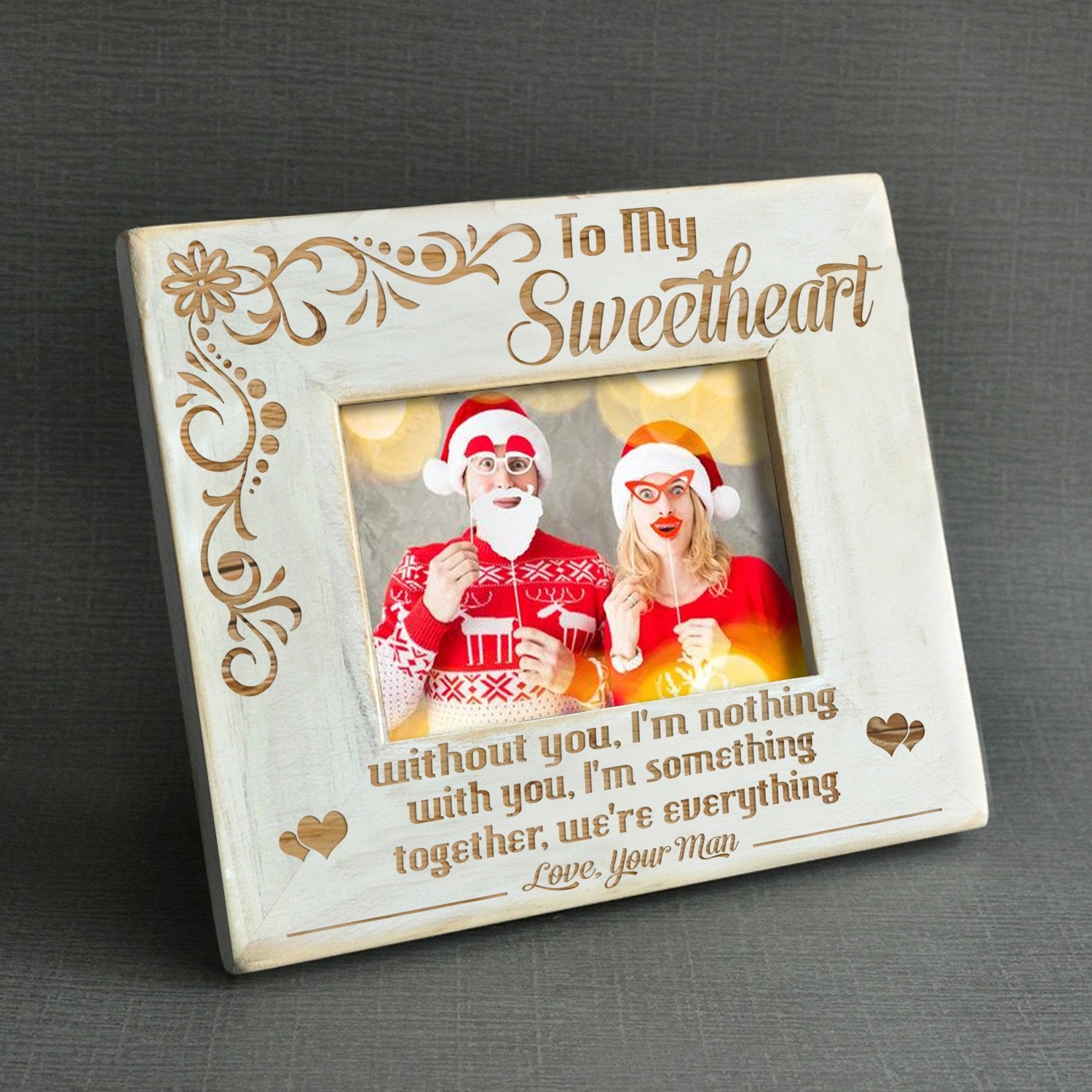 SWEETHEART - TOGETHER WE ARE EVERYTHING - WOOD FRAME 