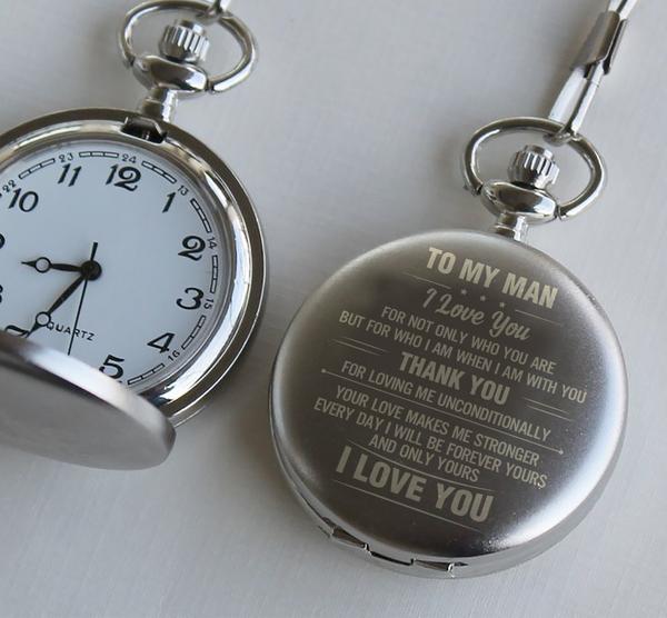 MY MAN - I LOVE YOU - POCKET WATCH-A Loves Gift