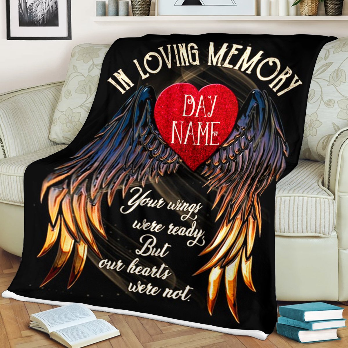 Custom Blanket In Loving Memory Personalized Name Blankets - Fleece Blanket-A Loves Gift