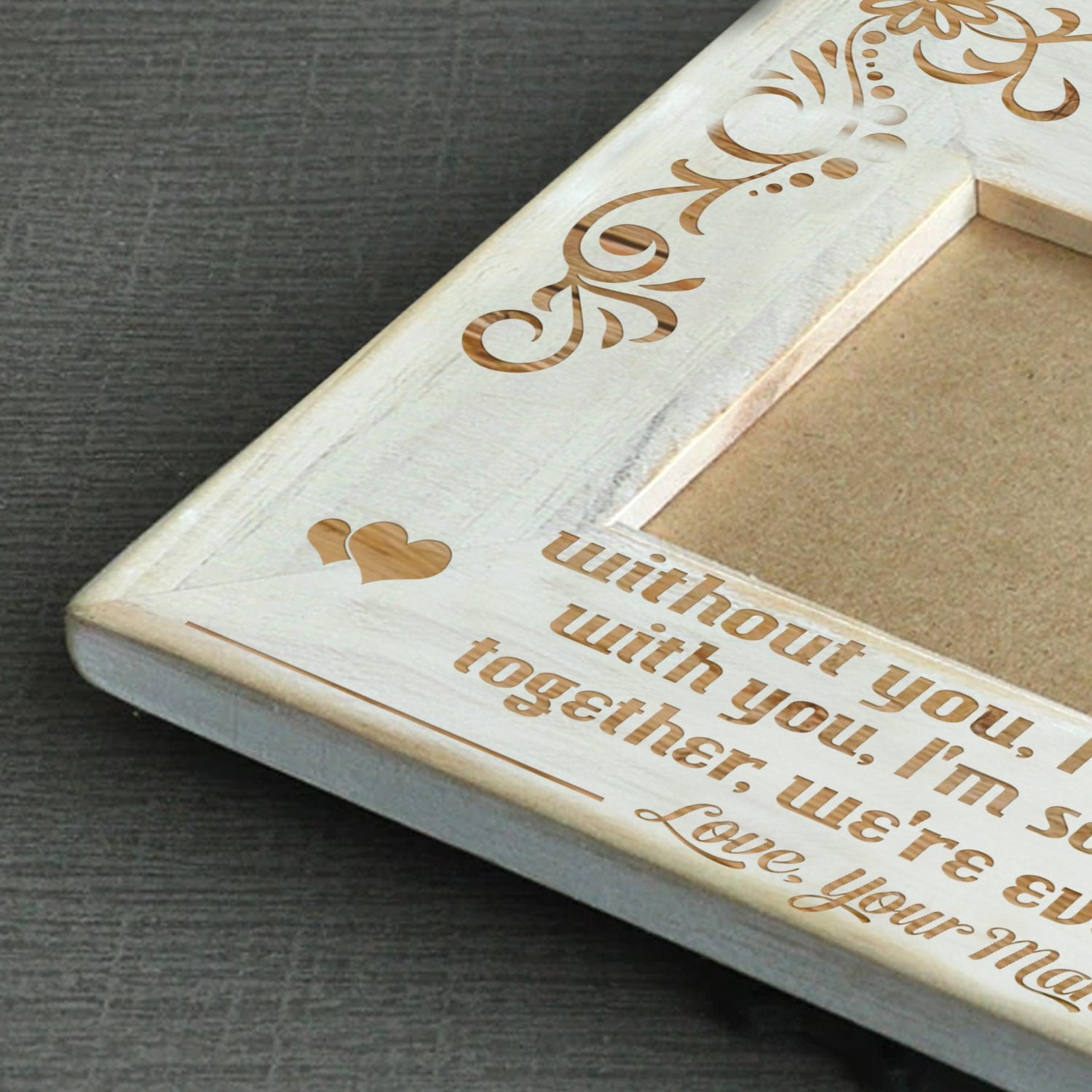 SWEETHEART - TOGETHER WE ARE EVERYTHING - WOOD FRAME