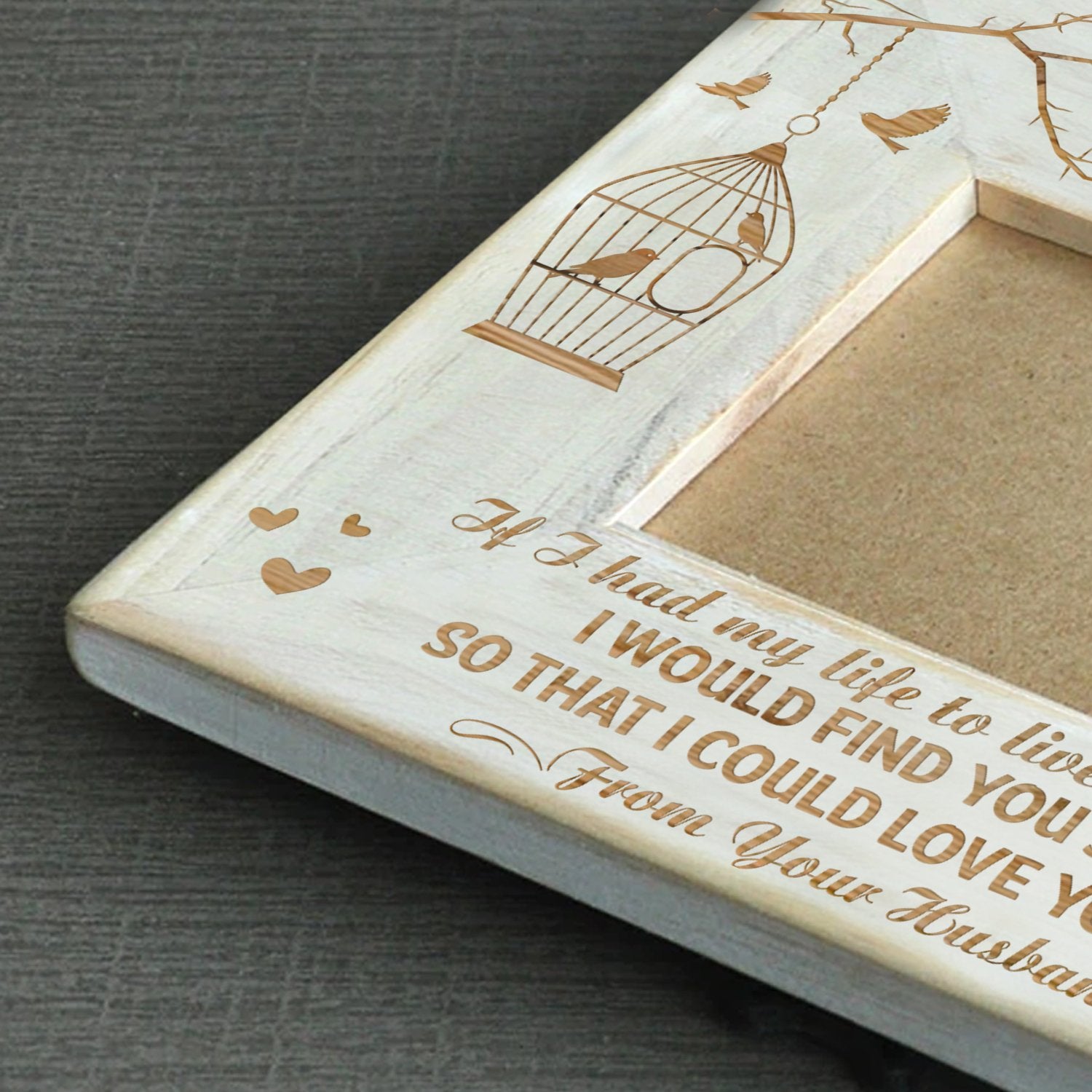 WIFE HUSBAND - FIND YOU SOONER - WOOD FRAME