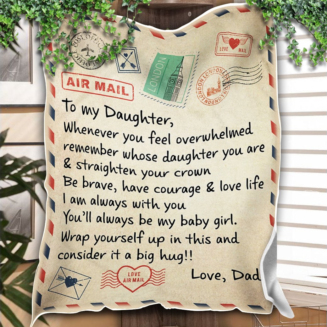 Custom Blanket Letter To My Daughter Blanket - Gift For Daughter-A Loves Gift