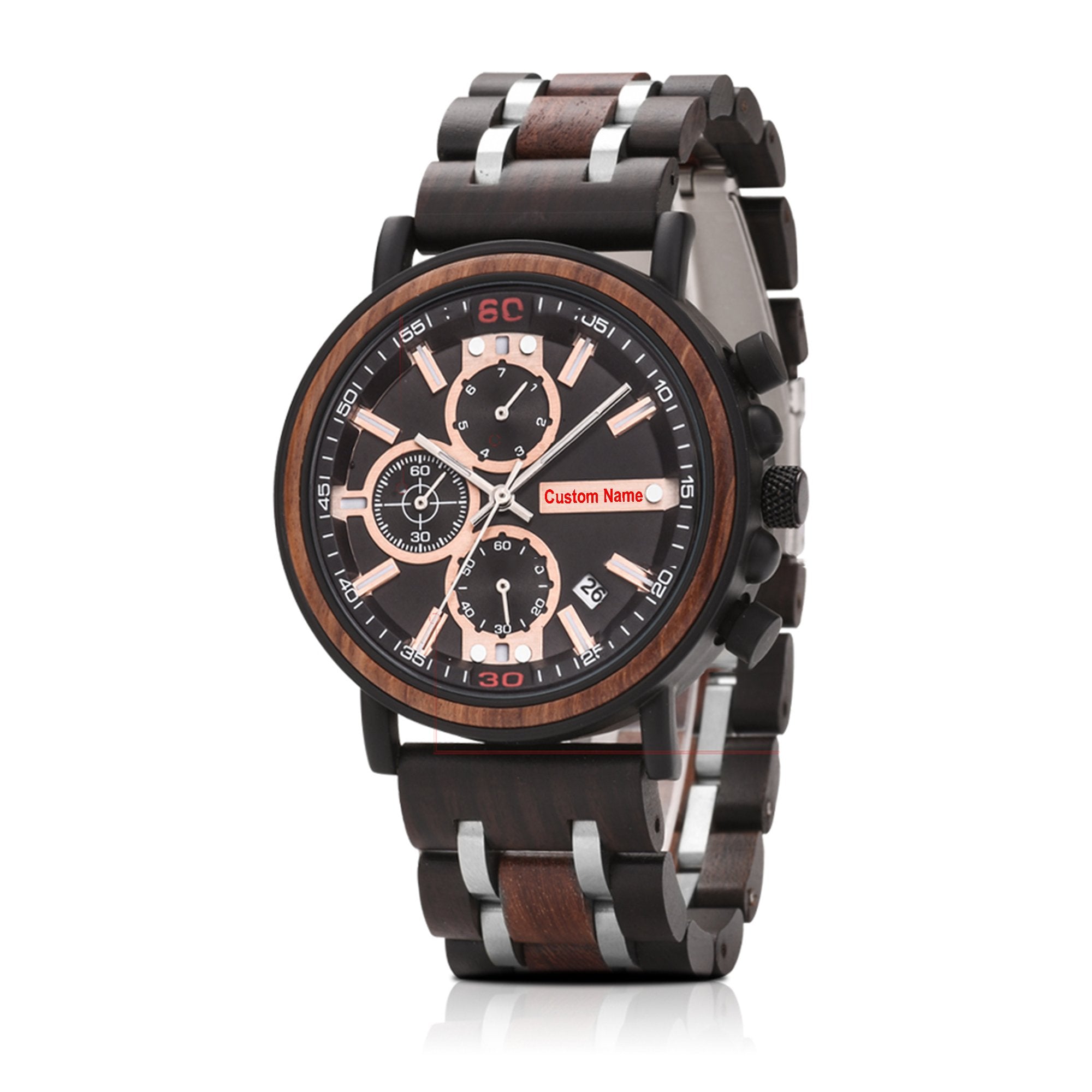 Wood Watch Engrave Your Personalized Logo-A Loves Gift