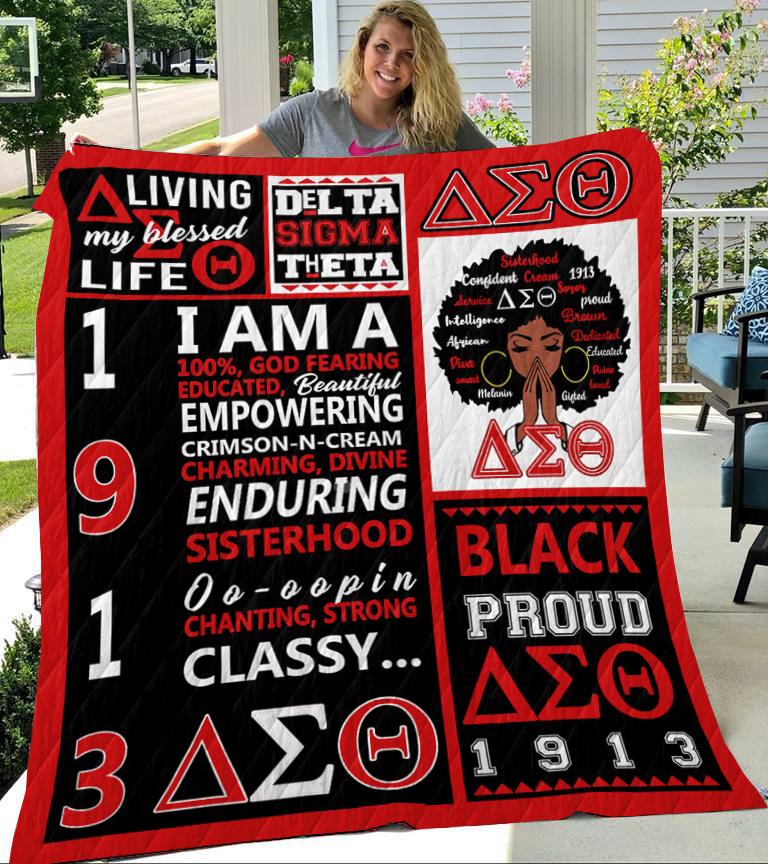 Custom Blanket Delta Sigma Theta Blanket - Fleece Blanket-A Loves Gift