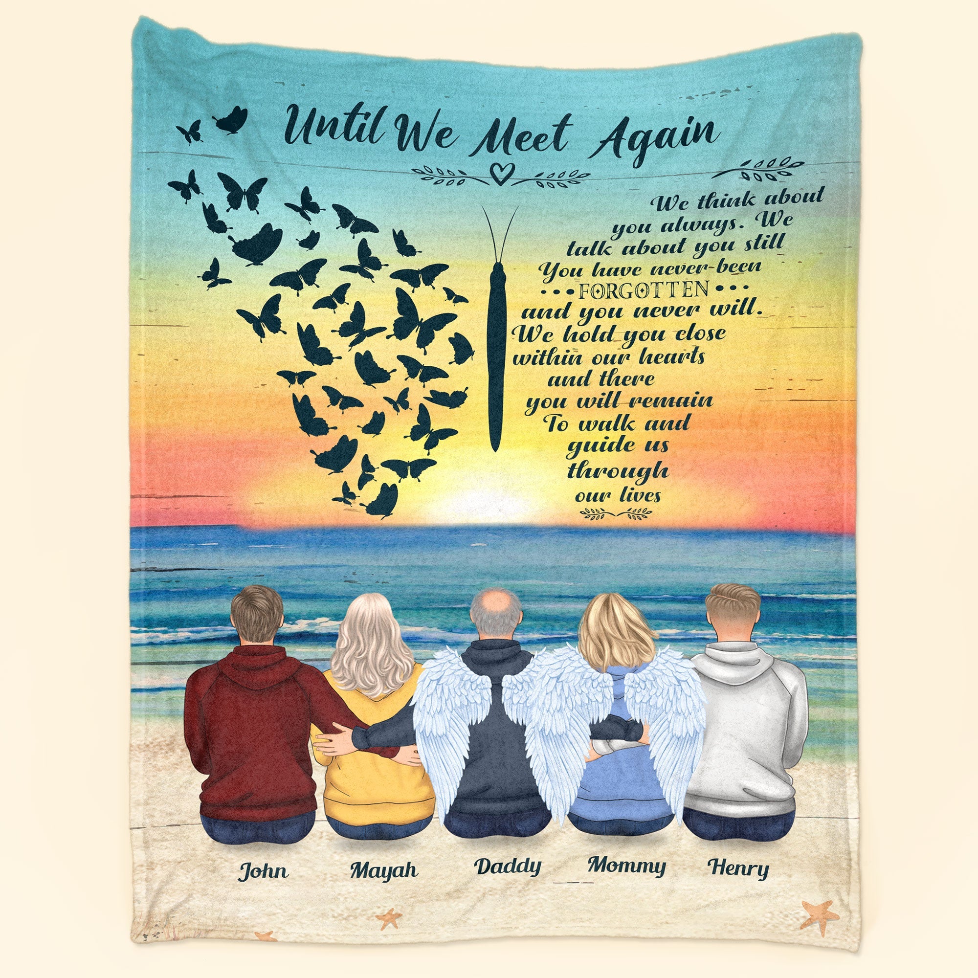 Until We Meet Again - Personalized Memory Blanket