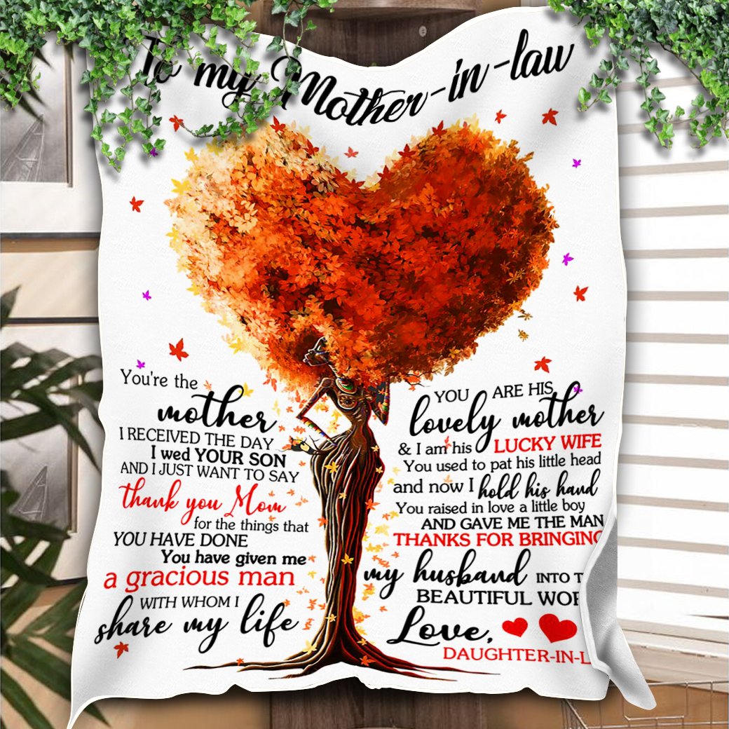 Custom Blanket To My Mother In Law Blanket - Gift for Mom - Fleece Blanket-A Loves Gift