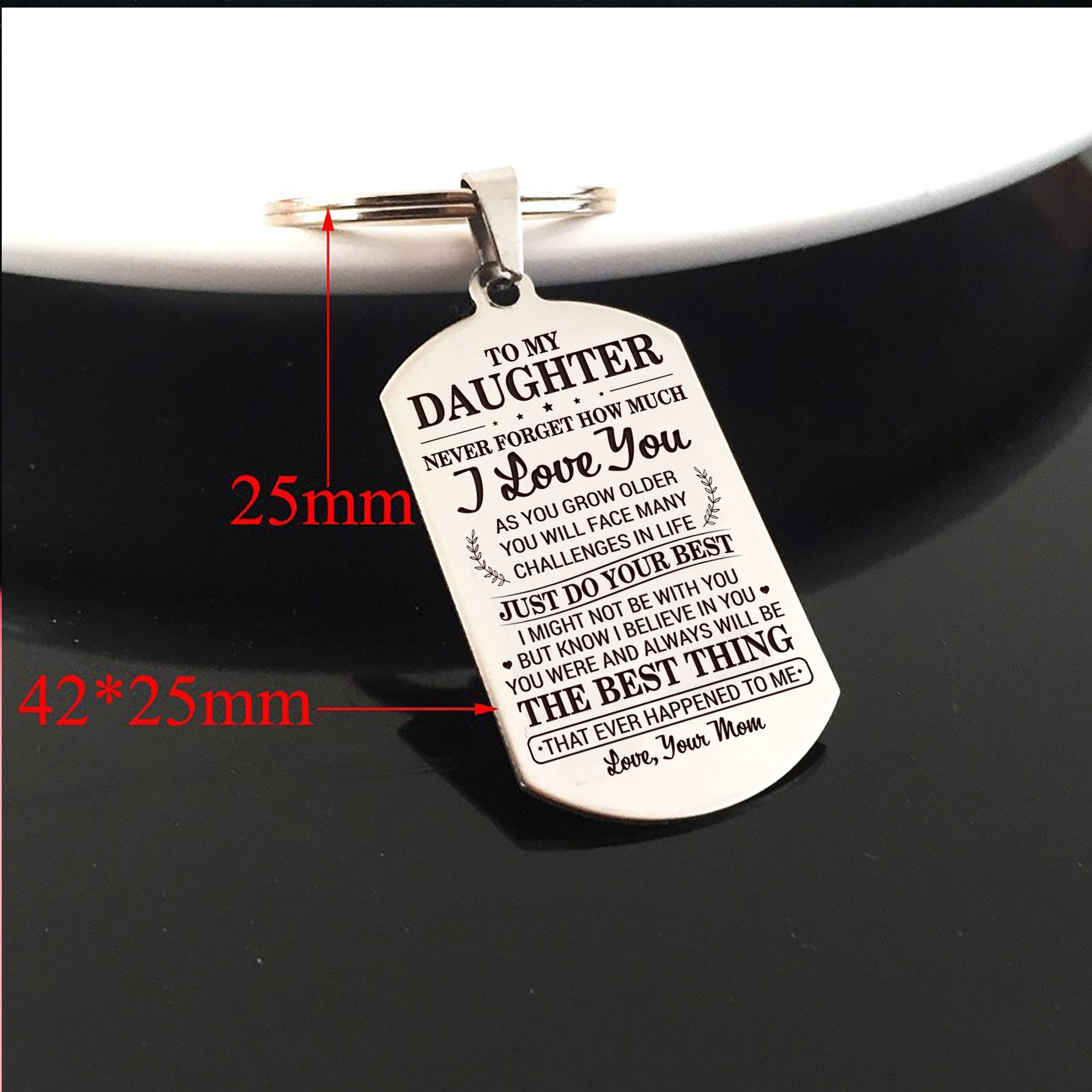 DAUGHTER MOM - DO YOUR BEST - KEY CHAIN 1 