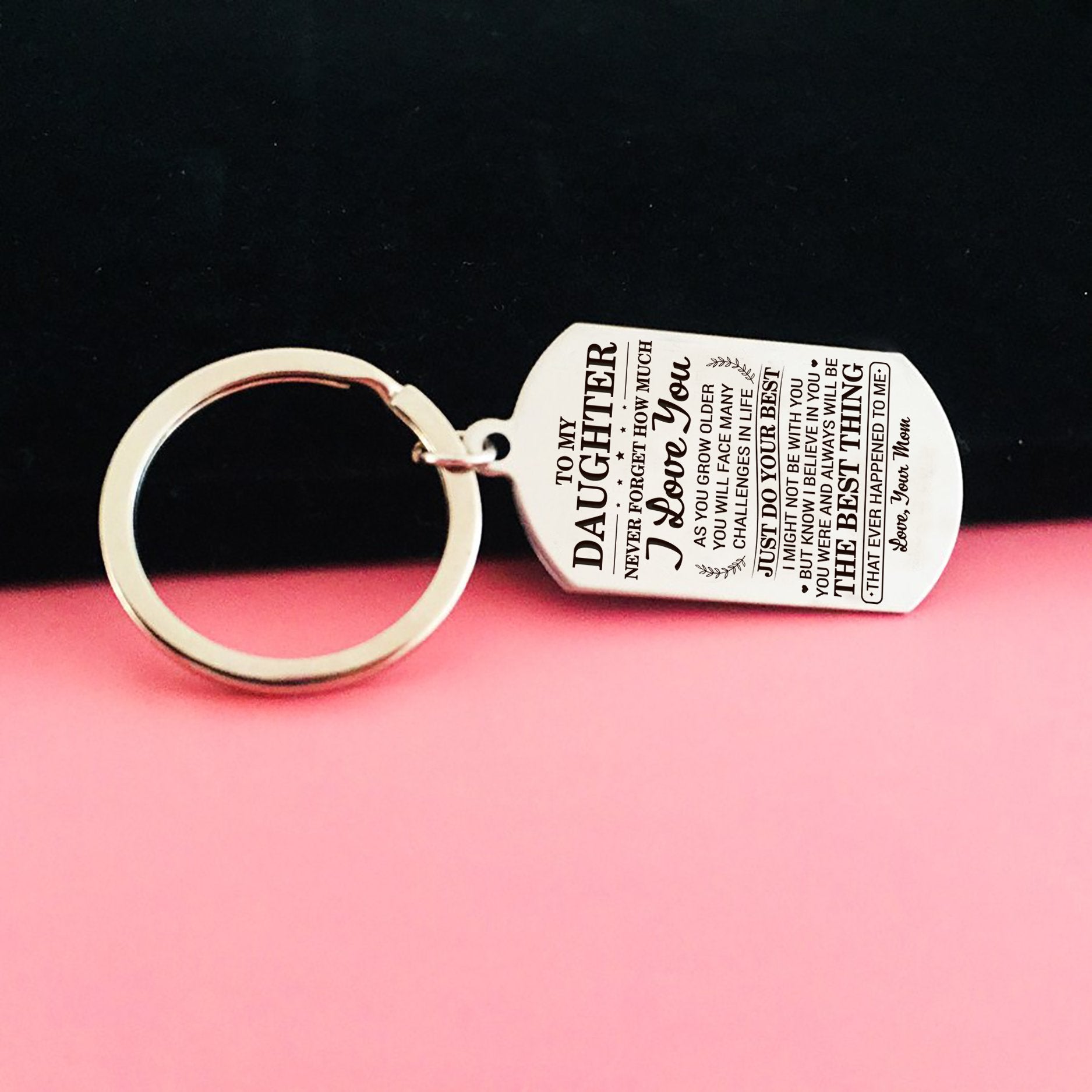 DAUGHTER MOM - DO YOUR BEST - KEY CHAIN 1