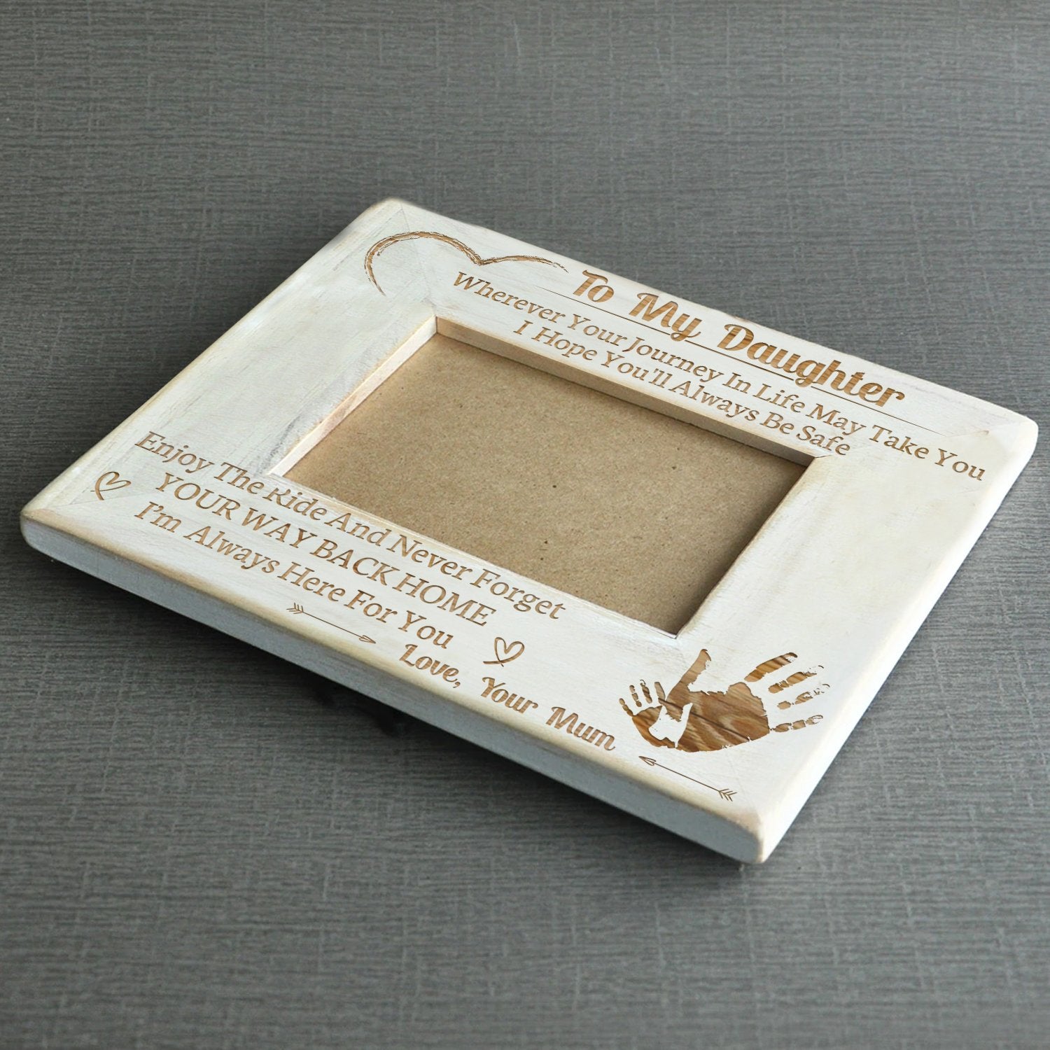 DAUGHTER MUM - ALWAYS BE SAFE - WOOD FRAME