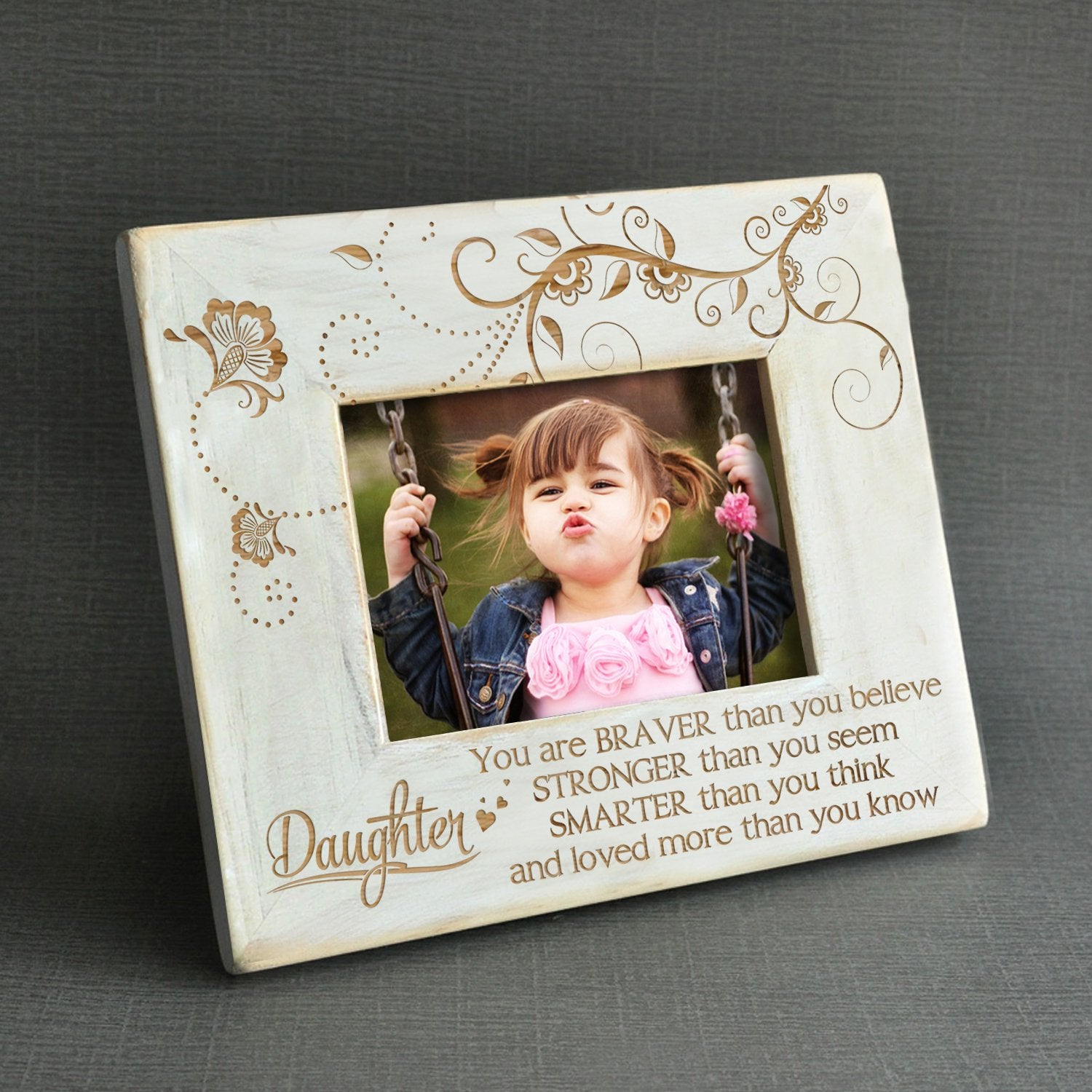 MY DAUGHTER - YOU ARE LOVED MORE - WOOD FRAME 