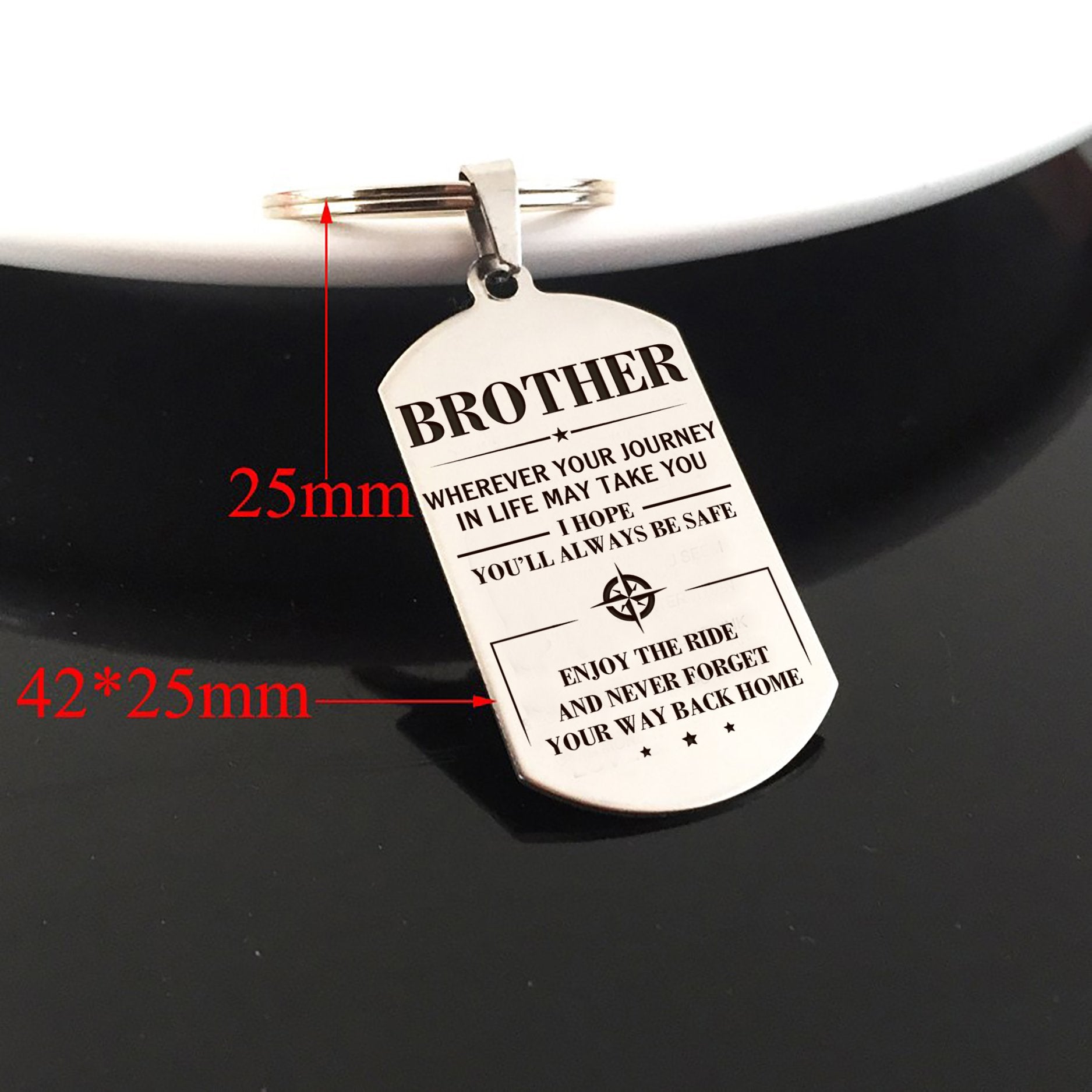 BROTHER - ALWAYS BE SAFE - KEY CHAIN 1-A Loves Gift